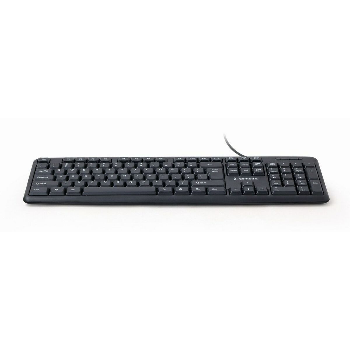 Tastiera GEMBIRD KB-U-103-RU Nero Monocromatica Inglese Russo QWERTY